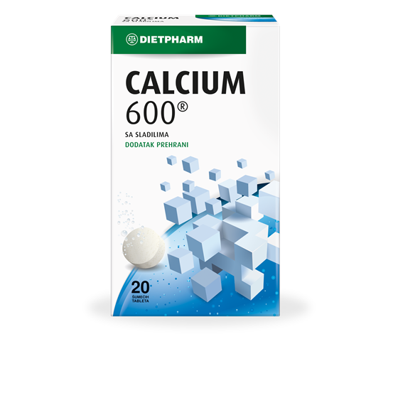 CALCIUM 600 ŠUMEĆE TBL. A 20