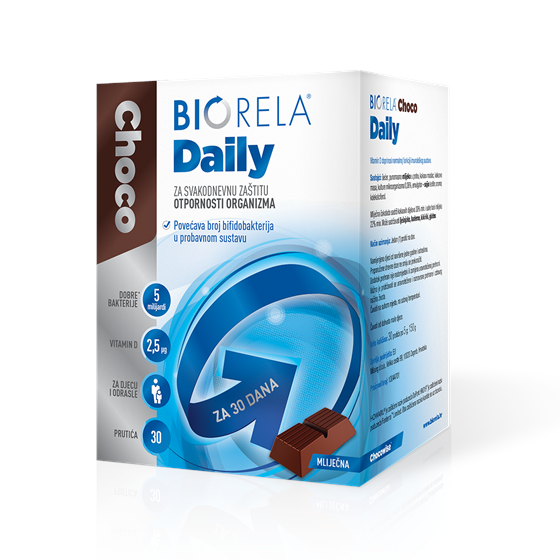 BIORELA CHOCO DAILY ČOKOLADA  30 KOM     