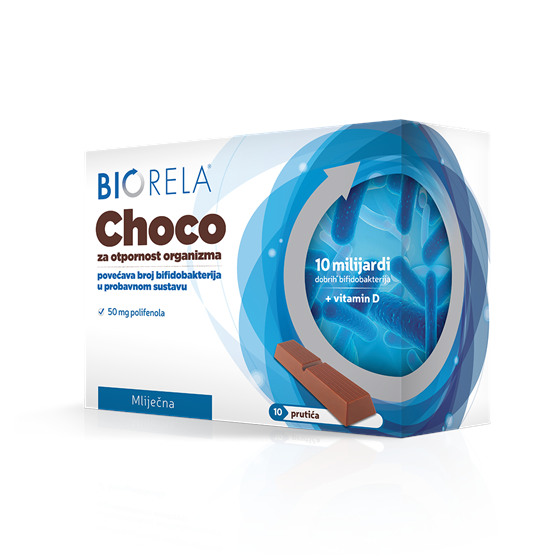 BIORELA CHOCO 50 MG A 10 ČOKOLADICA     