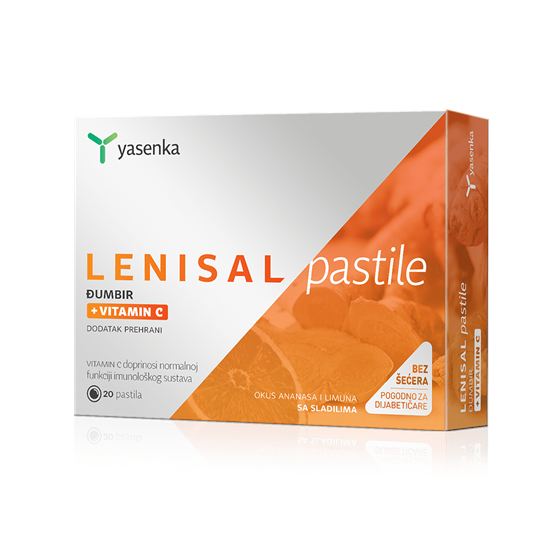 YASENKA LENISAL ĐUMBIR +VIT C  PASTILE  