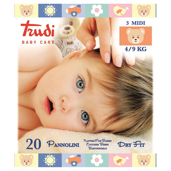 TRUDI PELENE DRY FIT MIDI 4-9 KG        