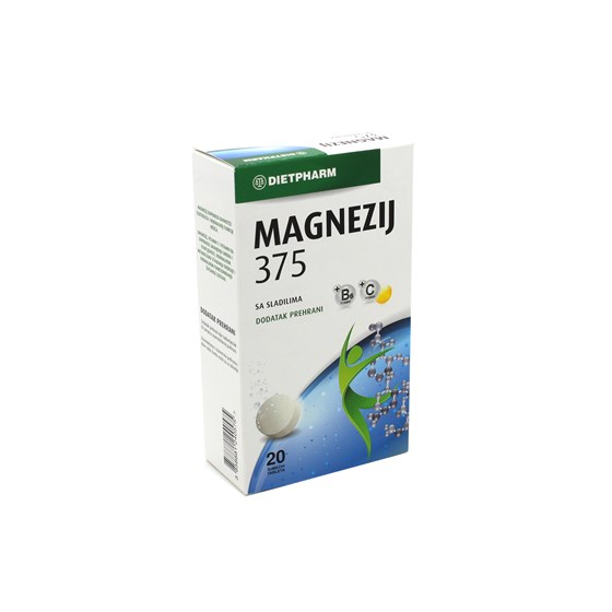 NW MAGNEZIJ 375 ŠUMEĆE TABLETE 20 KOMADA