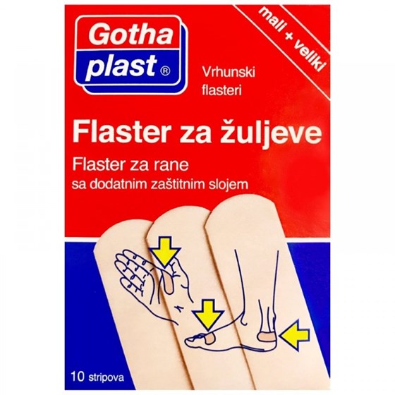 GOTHAPLAST FLASTER ZA ŽULJEVE 2 VELIČINE  10 KOM  