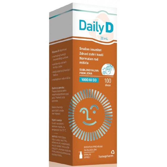 HAMA DAILY D 1000 IU ORAL SPREJ 20 ML