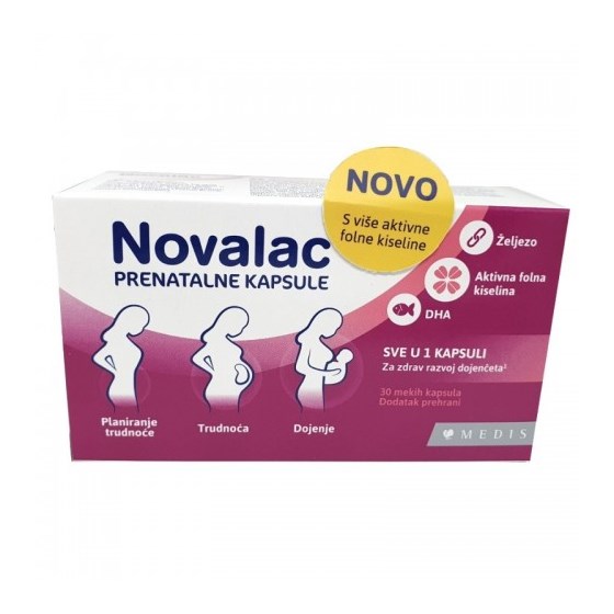 NOVALAC PRENATALNE KAPSULE A 30  NOVO      