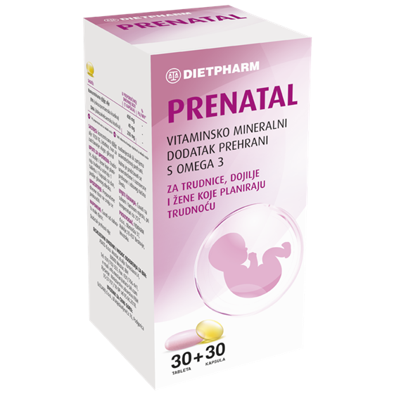 CENTRAVIT PRENATAL TBL.+OMEGA 3         